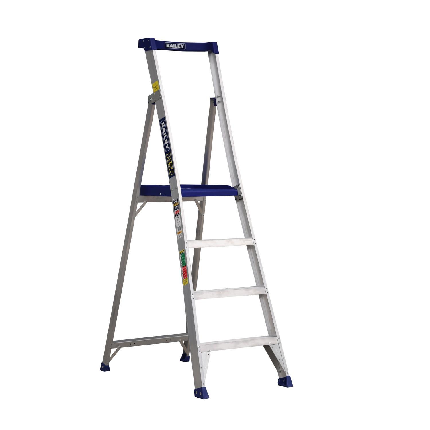 P150 Platform Step Ladder 4 Step Aluminium