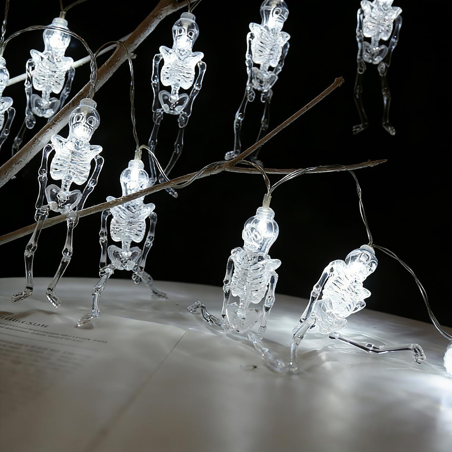 Skeleton String Lights 1.4 m White