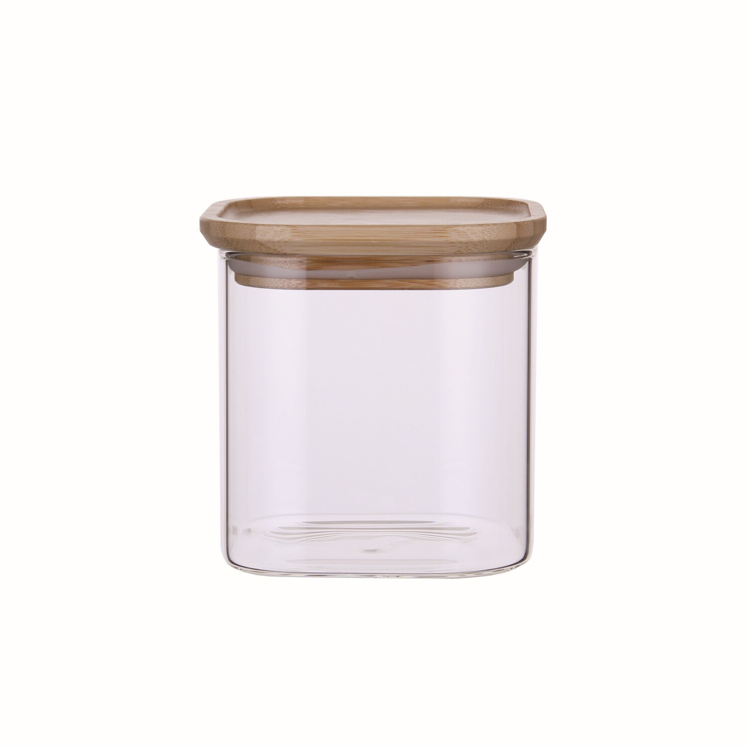 Container Food Glass Wood Lid 650ml