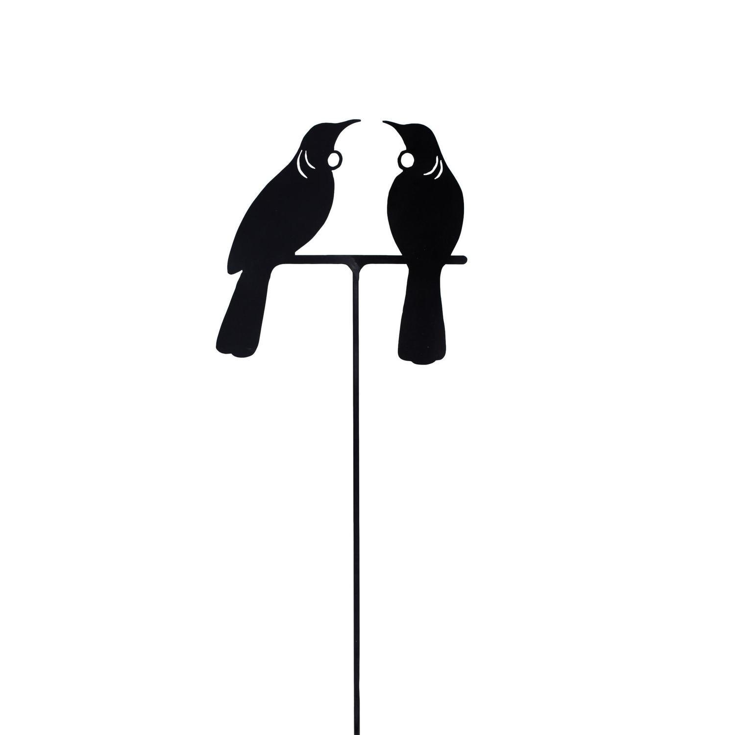 Kiwiana Metal Tui Pair Stake 55cm