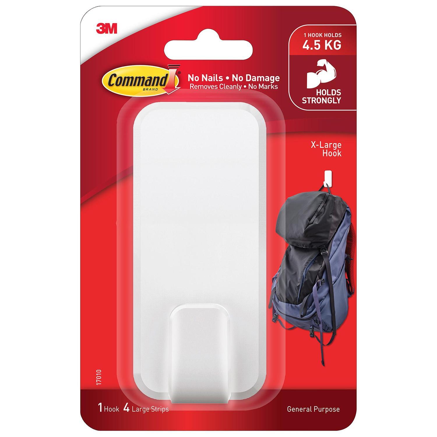 Adhesive Hook  White