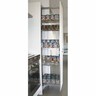 5 Tier Pull Out Pantry 400mm Silver