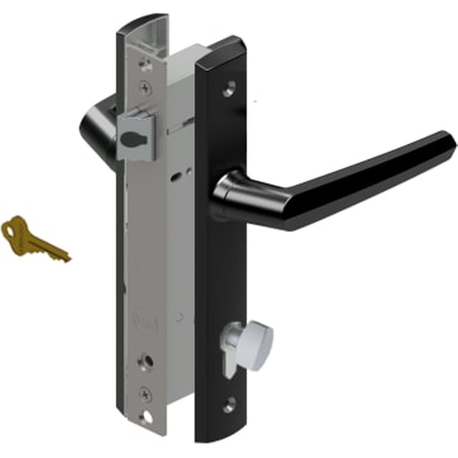 ARIA INDURO HINGED DOOR 1PT 30BS CT 30/30 BLACK