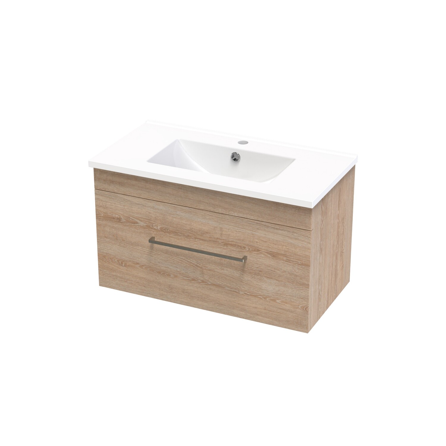 Cashmere Slim Single Drawer Wall Hung Vanity