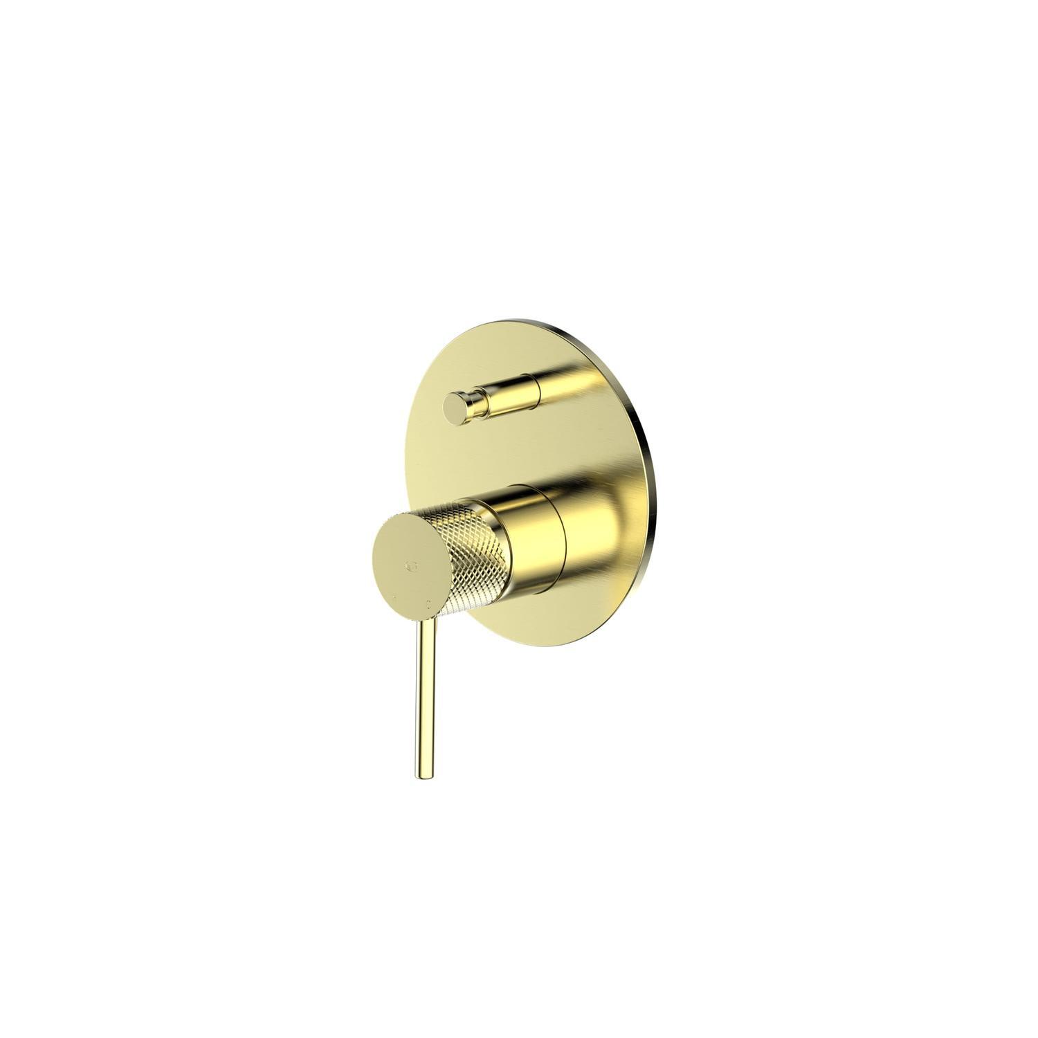 Shower/Bath Mixer with Div  Brushed Brass