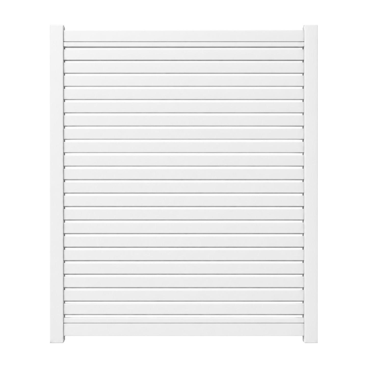 Valla Series 65mm Slat Driveway Gate H:1800mm x W:1500mm White