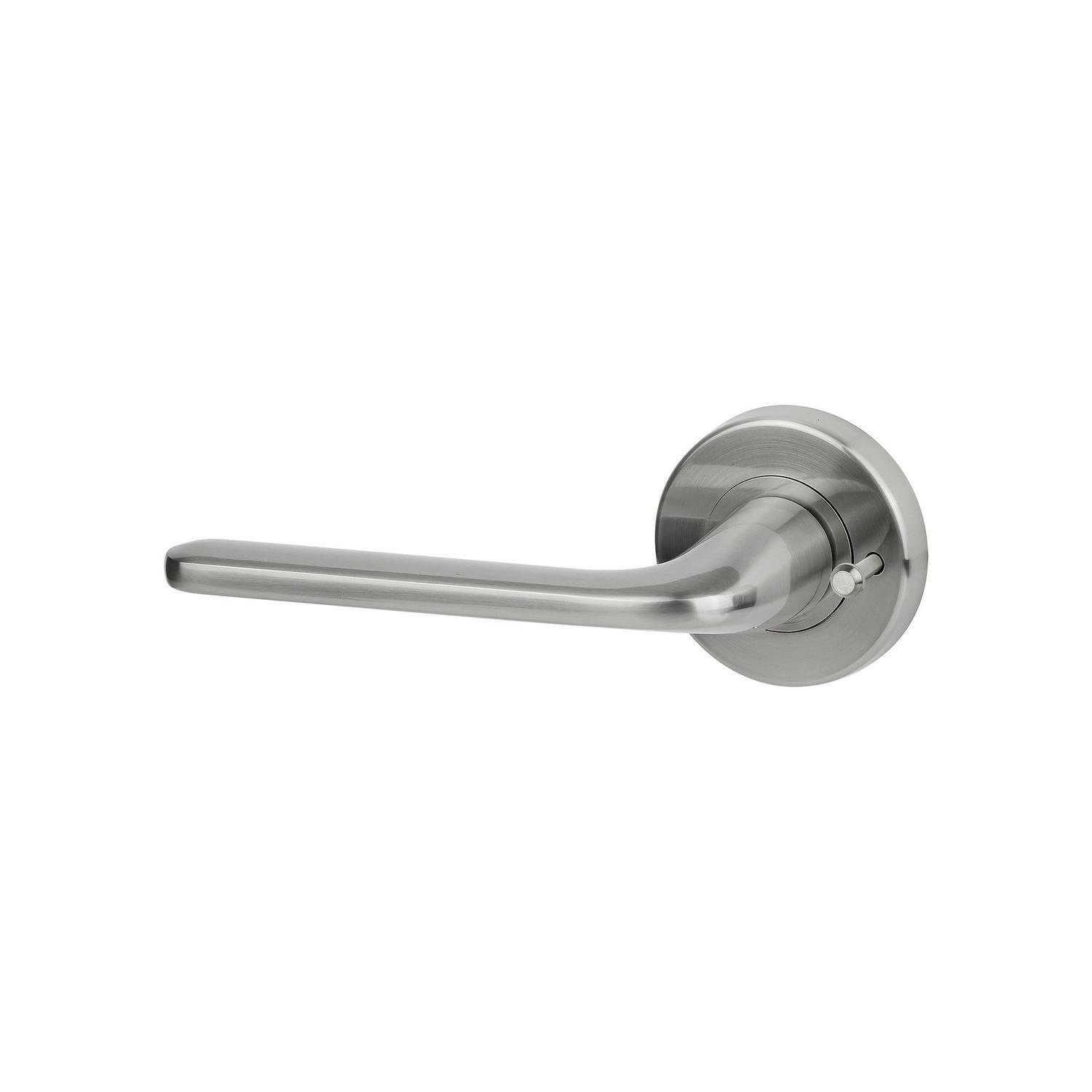 Privacy Lever Handle Set Satin Nickel Finish