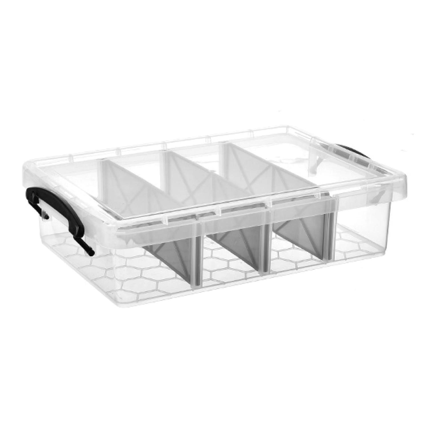 Underbed Storage Box 6.5 litre Clear