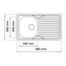 Single Bowl Sink & Drainer