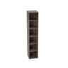 Wall Hung Bathroom Tower Cabinet 300mm Charred Walnut