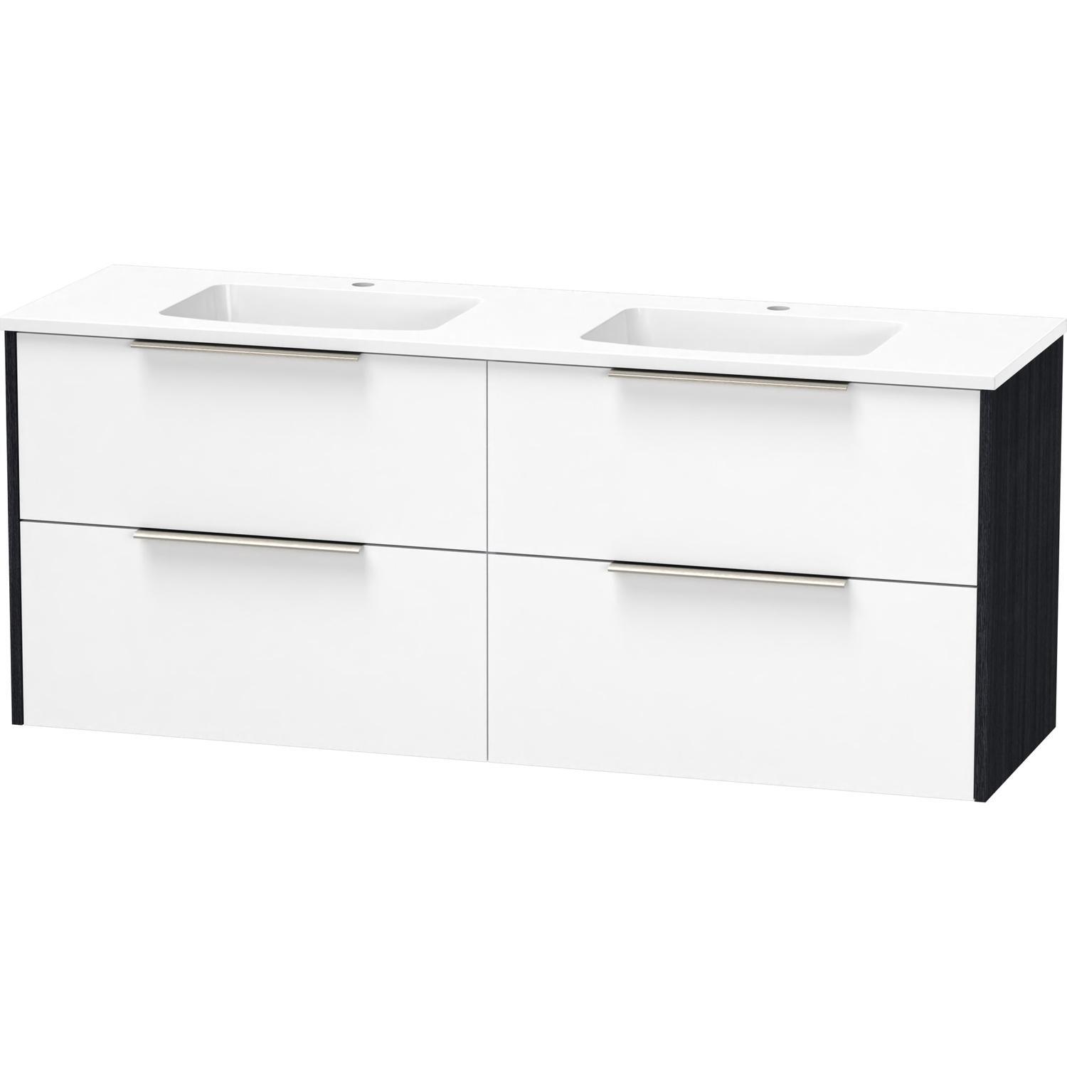 Double Drawer Double Bowl Wall Hung Vanity