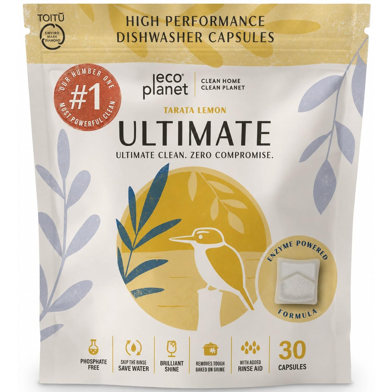 Dishwashing Capsules Ult Lemon 30 Pack