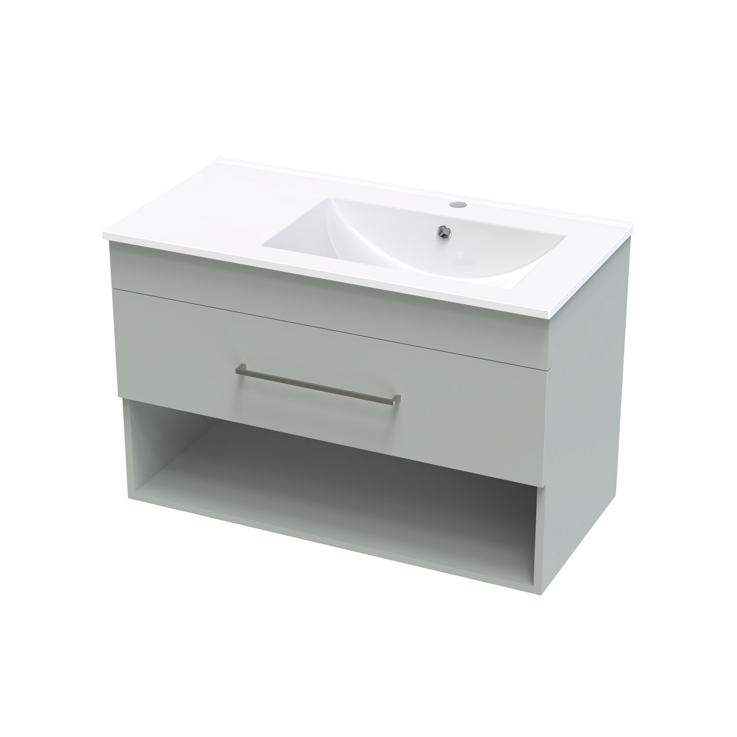 Cashmere Valley 900 Right Hand Bowl Drawer Open Colour