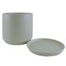 Indoor Adelle Pot and Saucer 6cm Sage