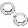 Steel Closet Pole Sockets 35mm Chrome