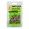Light Duty Timber Screws 10g x 30mm Pack of 50 Zinc Gold Plated
