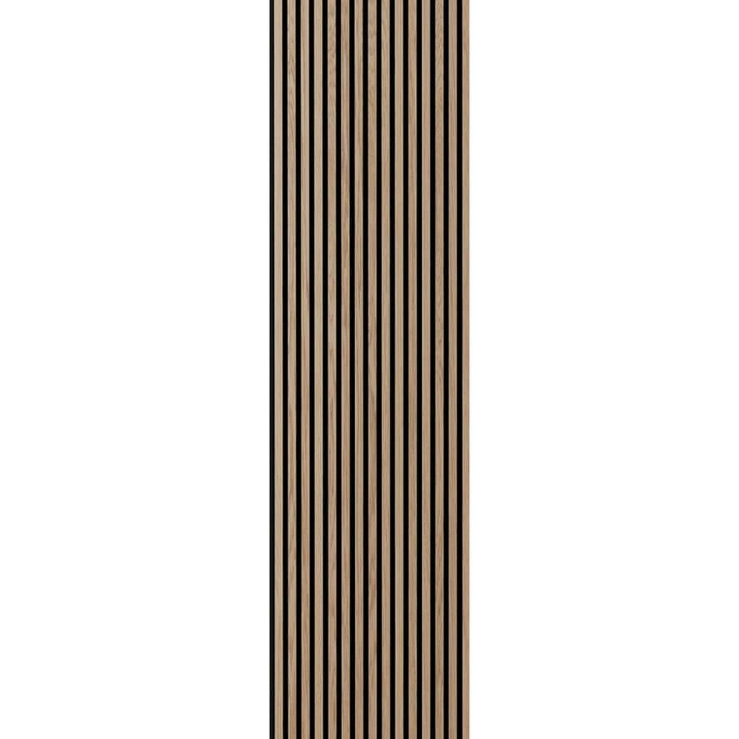 Acoustic Wood Slate Premium Panel 2.44 x .605m Light Oak