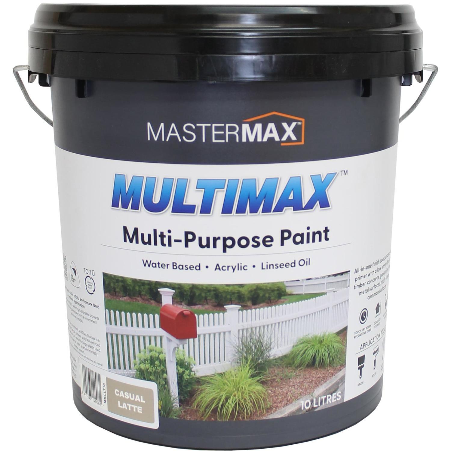 Multi-Purpose Paint Water Based Acrylic and Linseed Oil 10L Casual Latte
