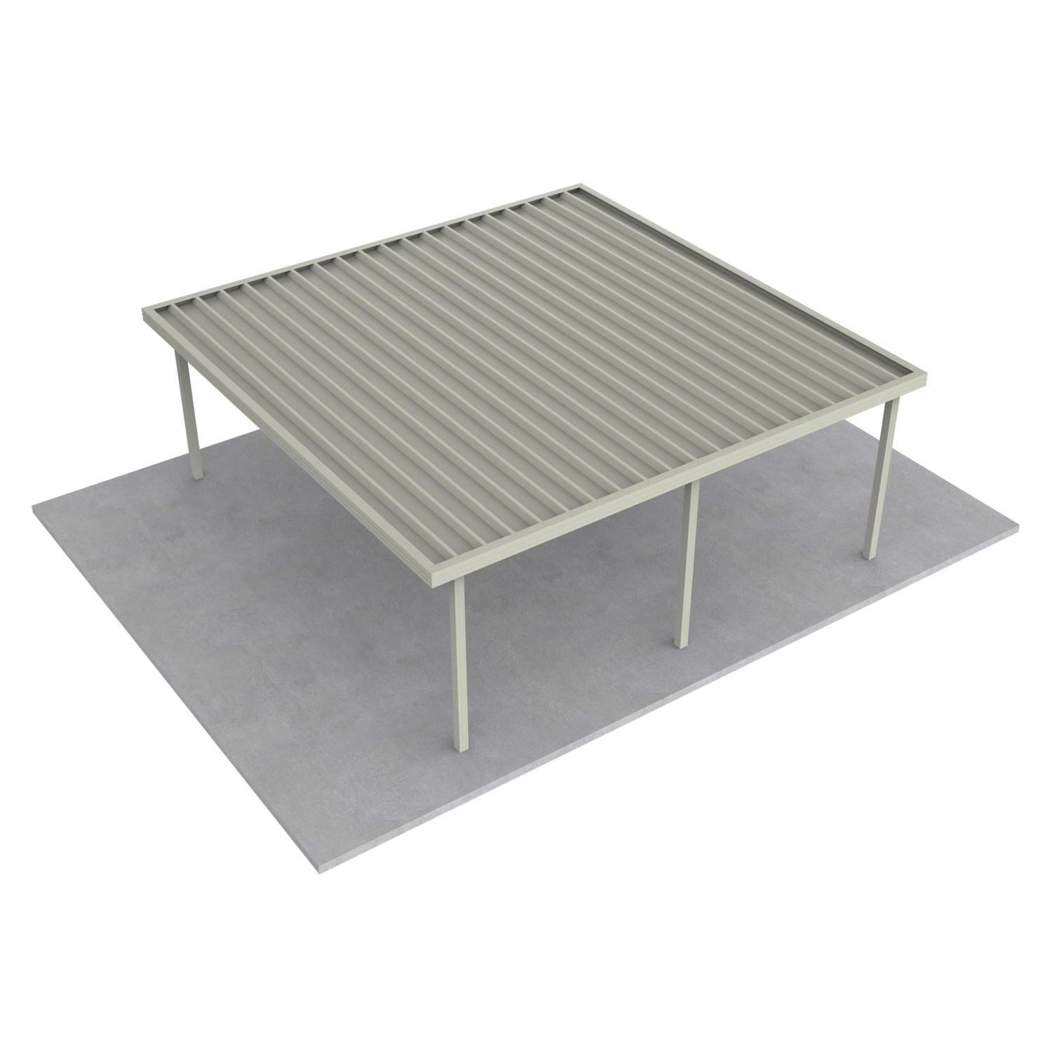 Double Carport L: 6050mm, W:6000mm, H:2100mm Titania
