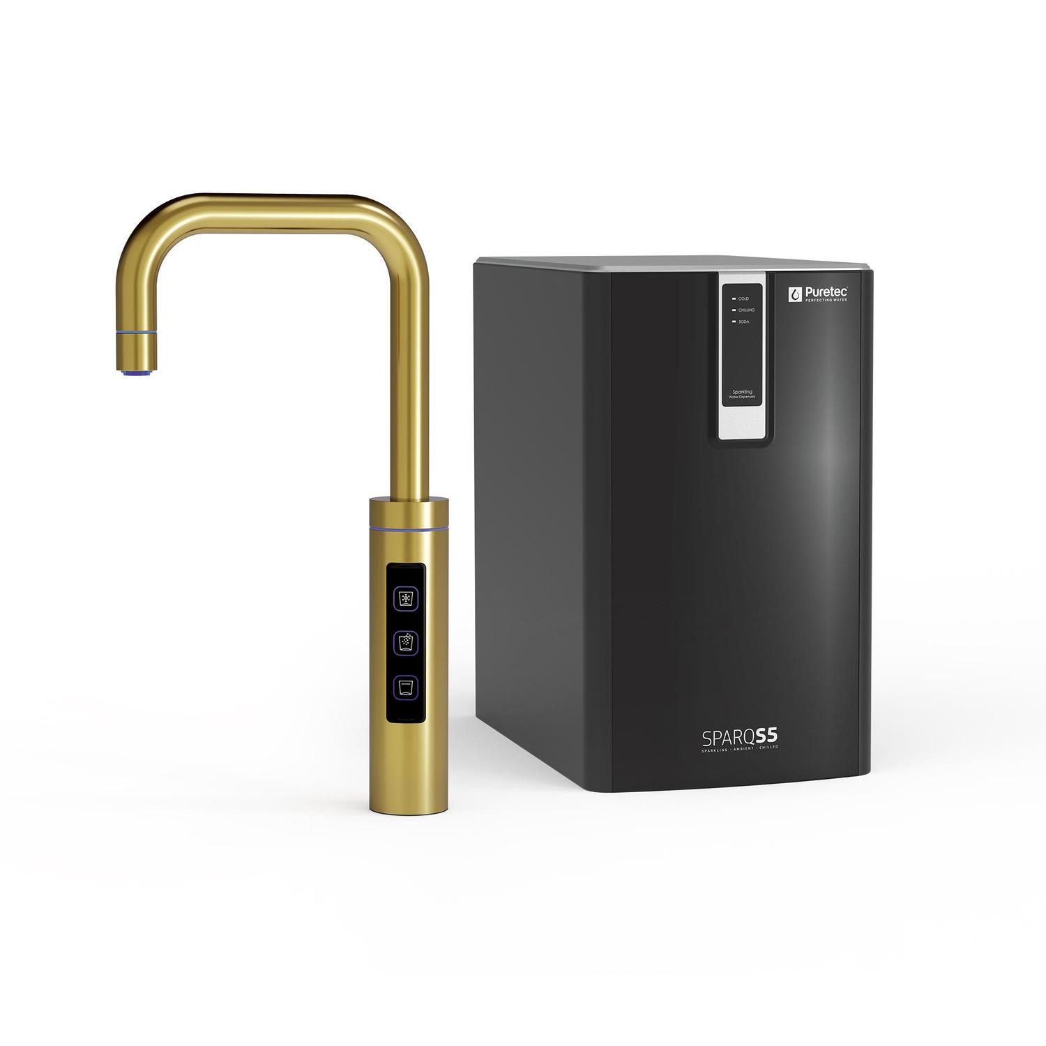 Gooseneck LED S5 Tap  Brushed Gold