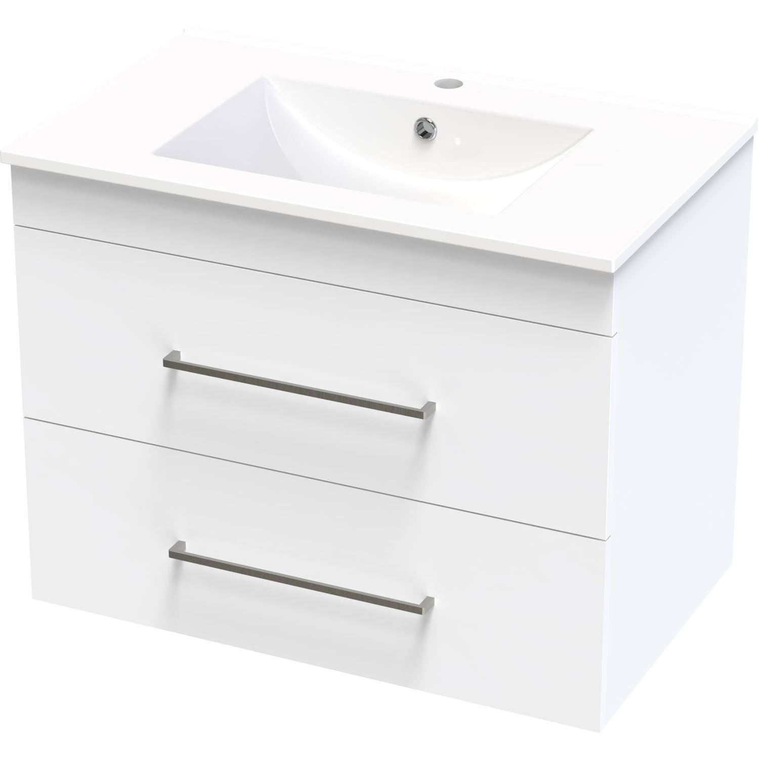 Cashmere Double Drawer Wall Hung Vanity