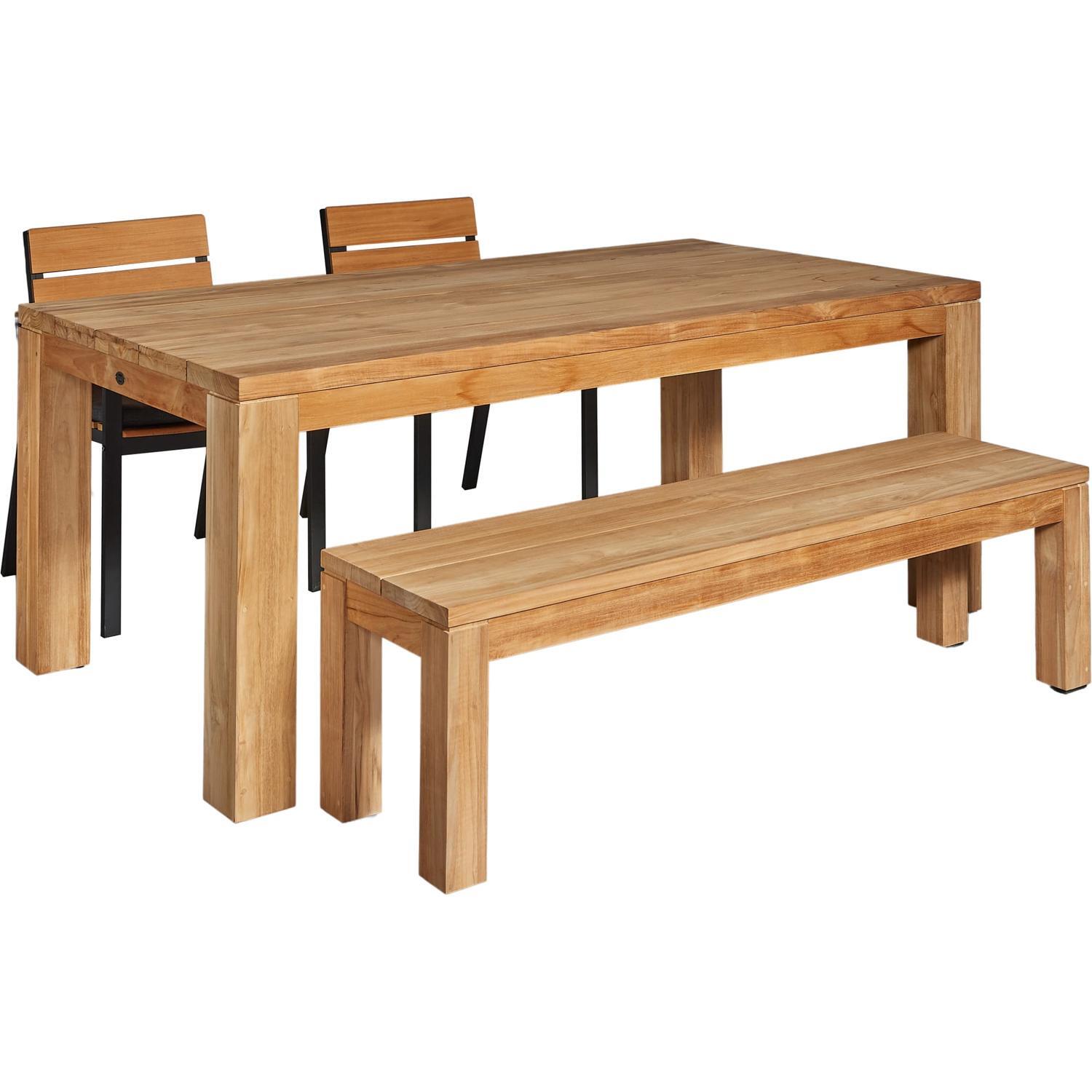 Outdoor Dining Setting Bench & Montego Chairs