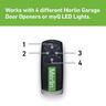 Four Button Remote Control Key Ring - For Garage Door Opener  Black