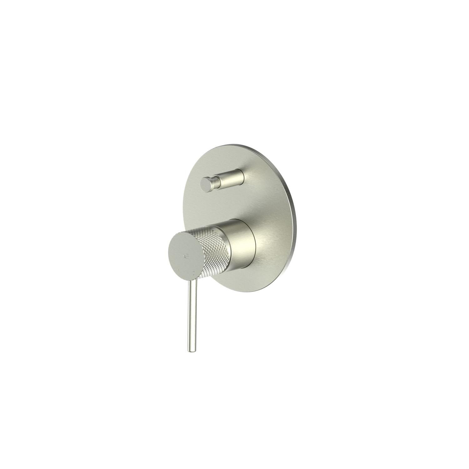 Shower/Bath Mixer with Div  Brushed Nickel