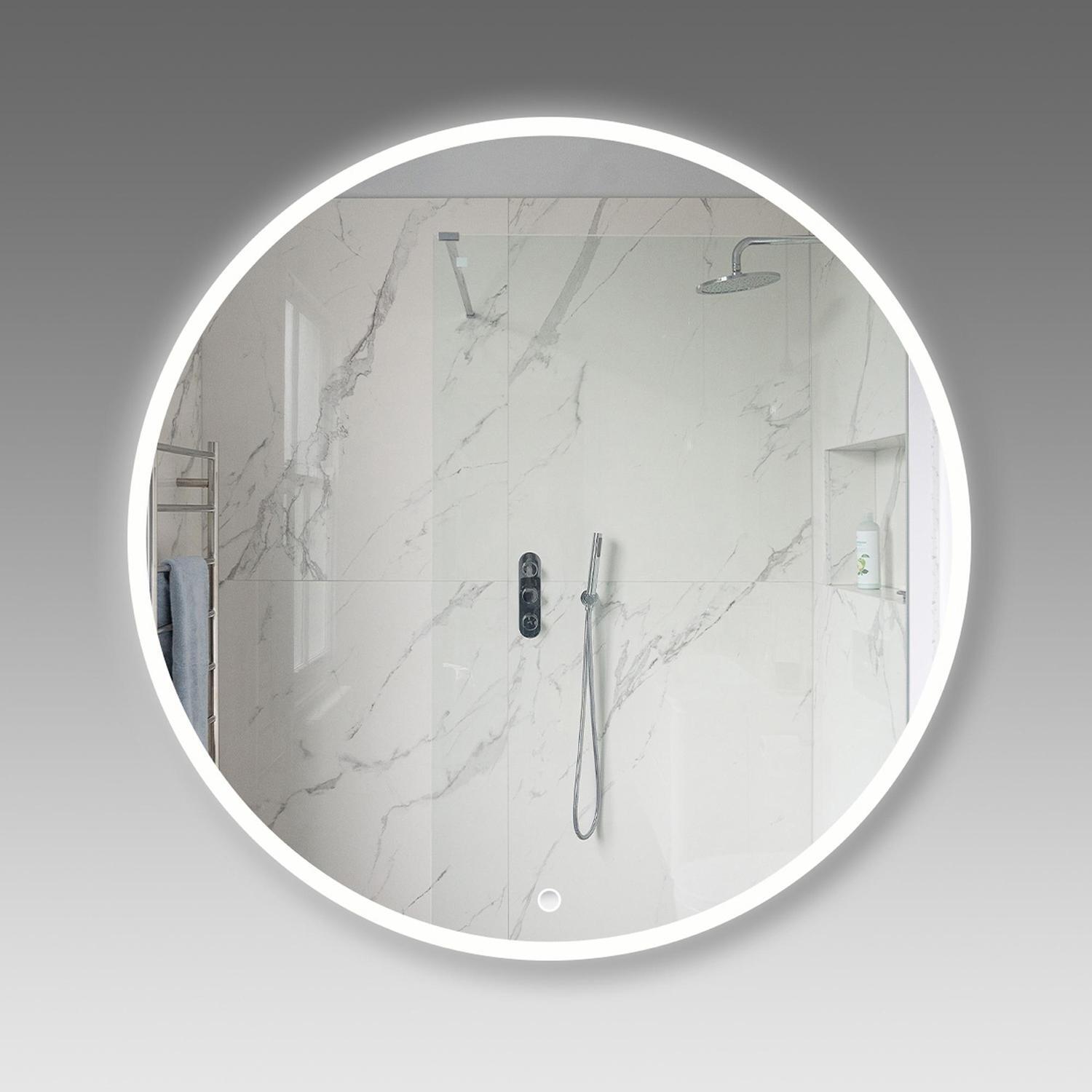 Frost LED Round Mirror With Demister