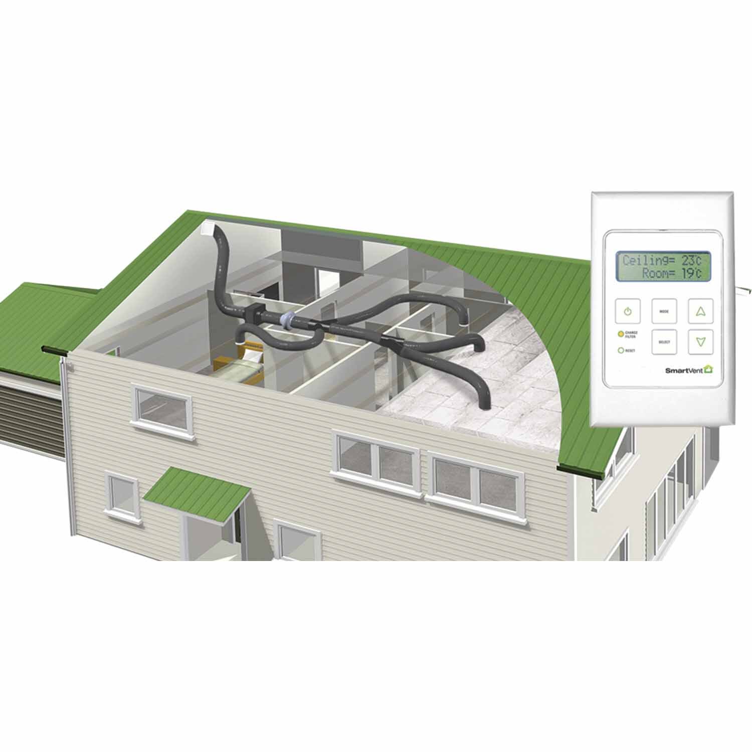 Home Ventilation System 4 Room