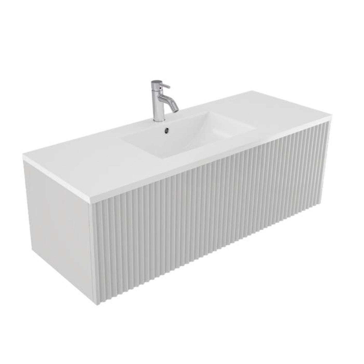 Wave Wall Hung Vanity 1200mm Grigio