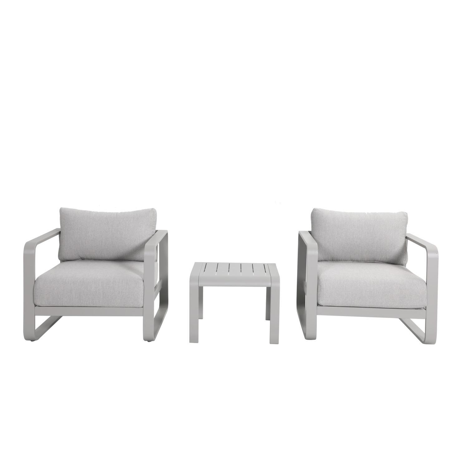 Outdoor 3 Piece Lounge Setting