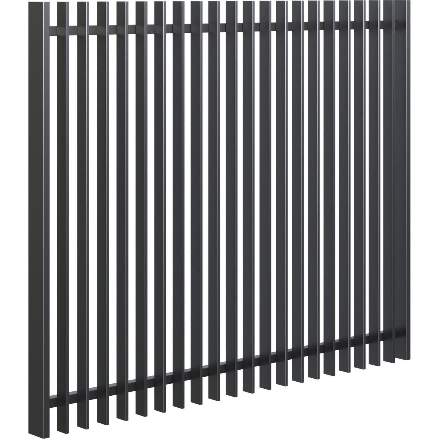 Vertex Adjustable Driveway Gate 1800mm high x up to 2250mm wide, Black