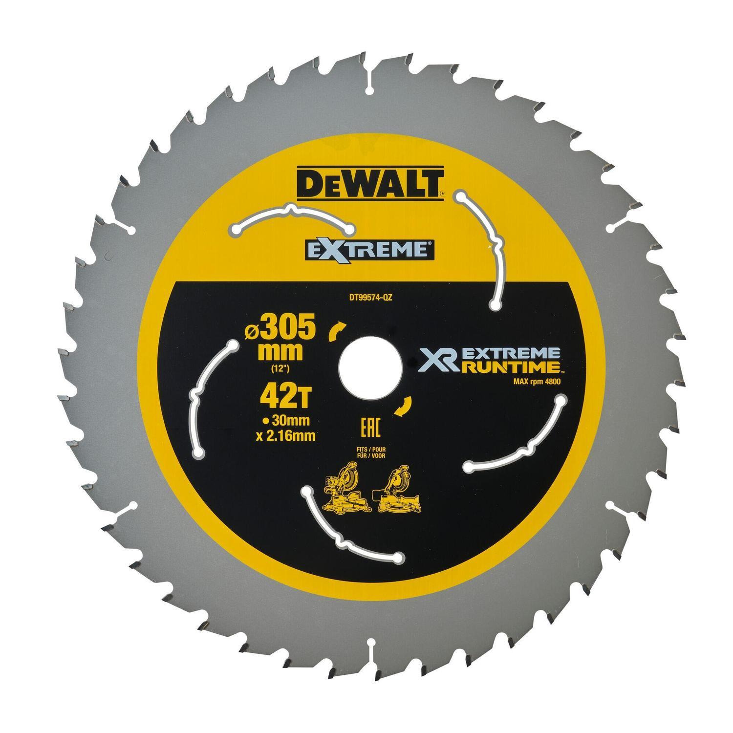 XR Extreme Runtime Circular Saw Blade 305mm X 30mm 42T