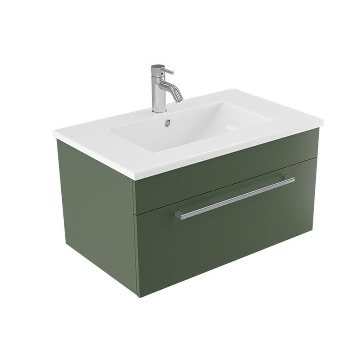Calais Wall Vanity 750mm Green Slate