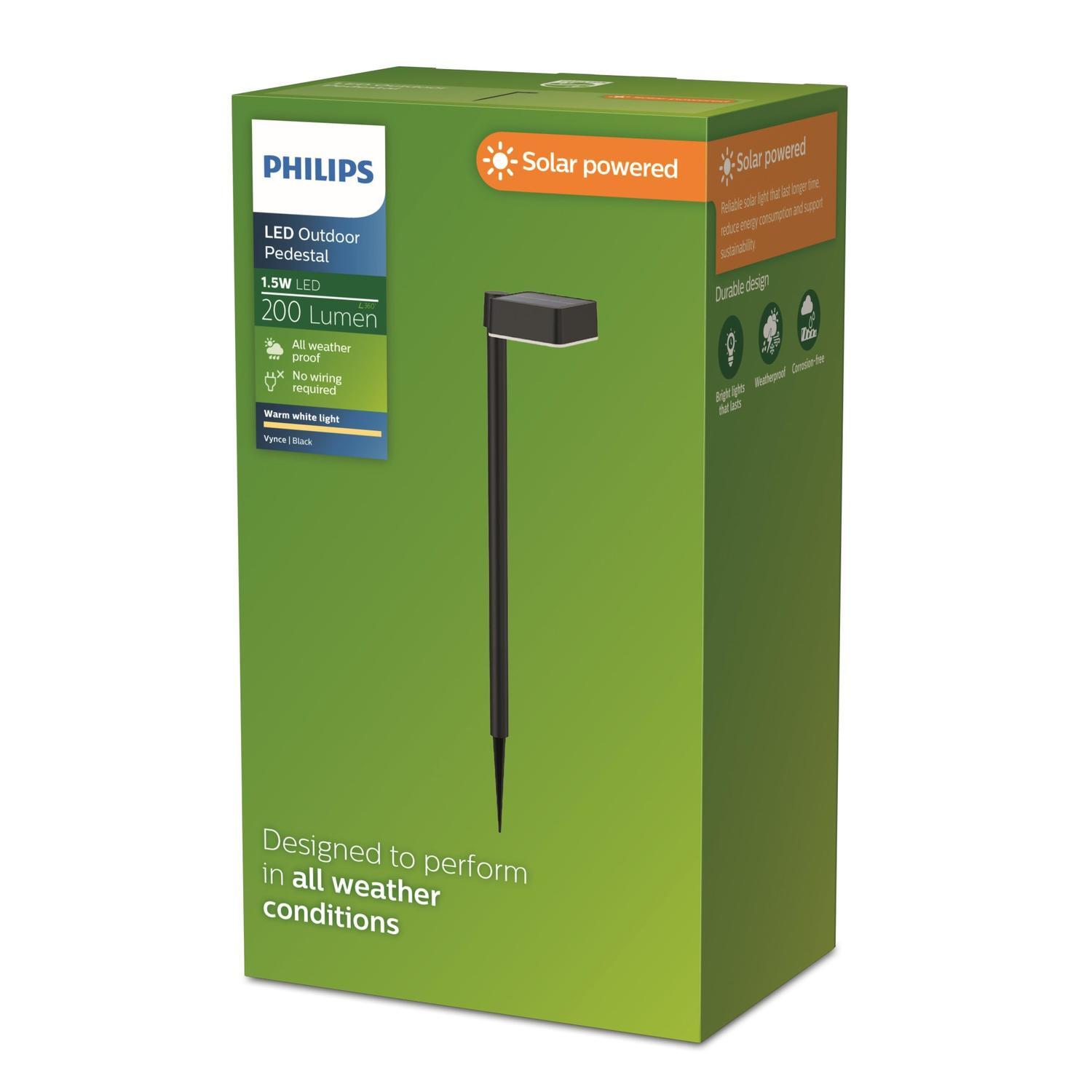 Pedestal Solar 200 lumens 1.5 Watts Warm White