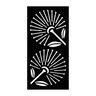 SmartScreen Pohutukawa Decorative Screen 900 x 1800mm WPC Black