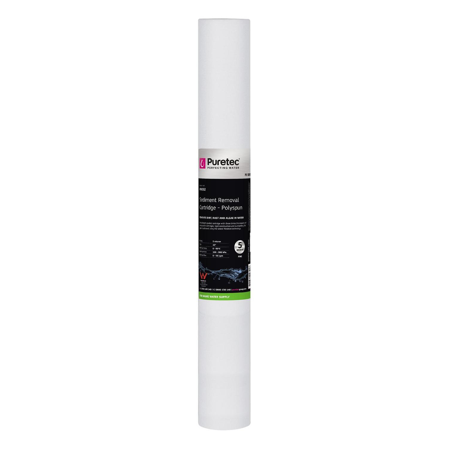 Sediment PX052 Water Filter Cartridge 20 inch White