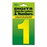 High Visibility Digit 80mm Yellow