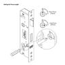 Entrance lock hinged 2-Point Black
