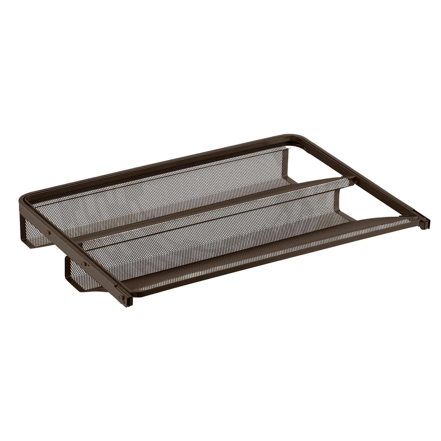 Gliding Shoe Shelf Mesh 600 x 400mm Graphite
