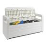 Garden Furniture Bench White 263L