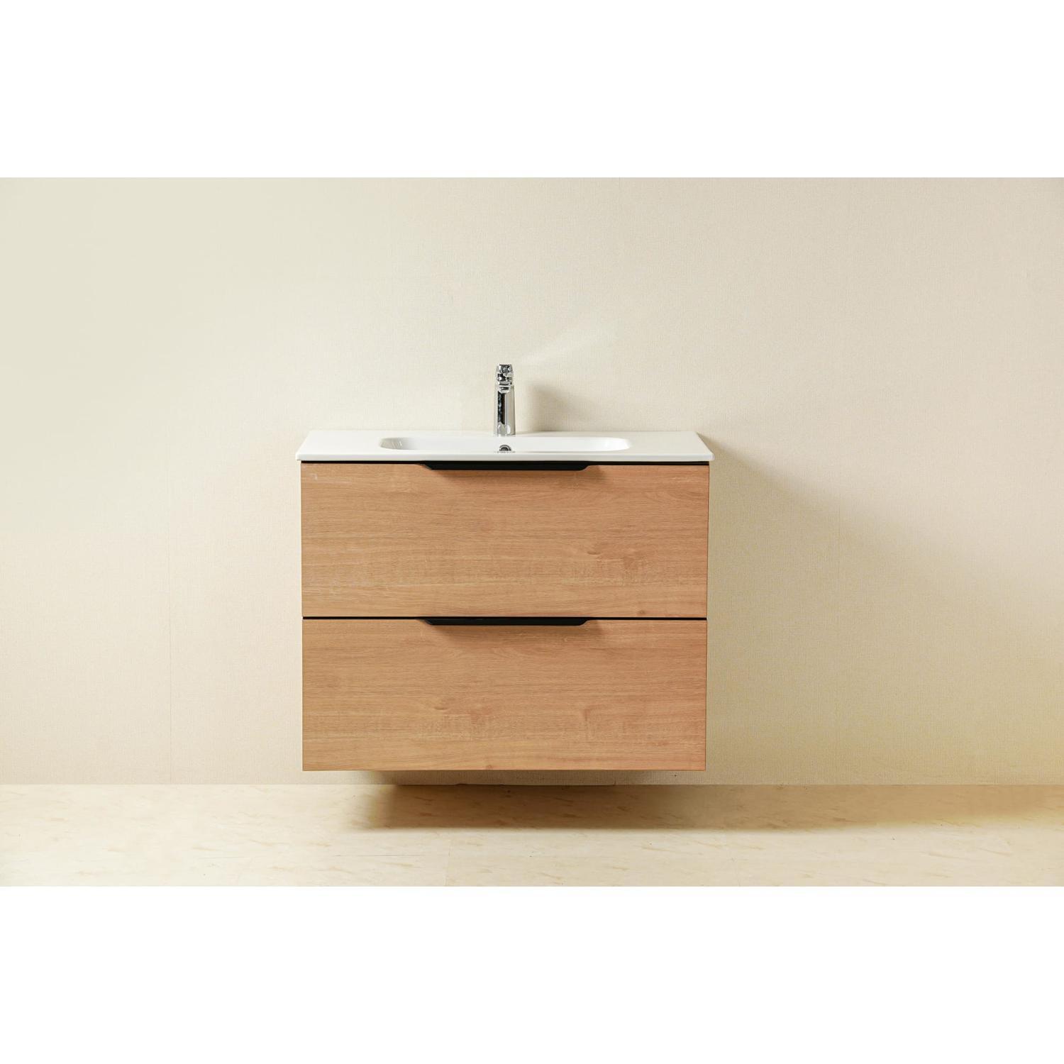 Keeley Wall/Floor Vanity 900mm Oak
