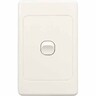 Single Vertical Light Switch White