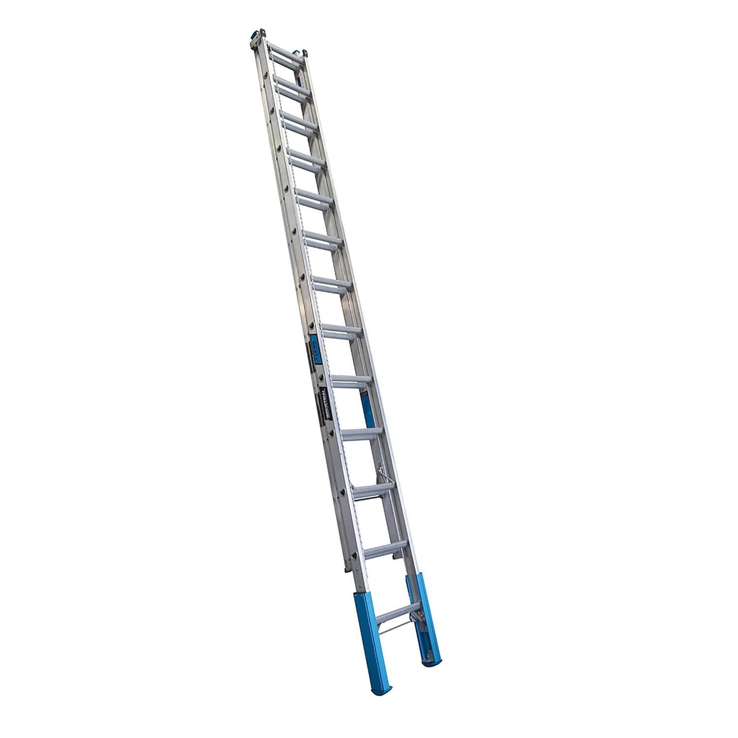 Aluminium Extension Ladder with Leveling feet