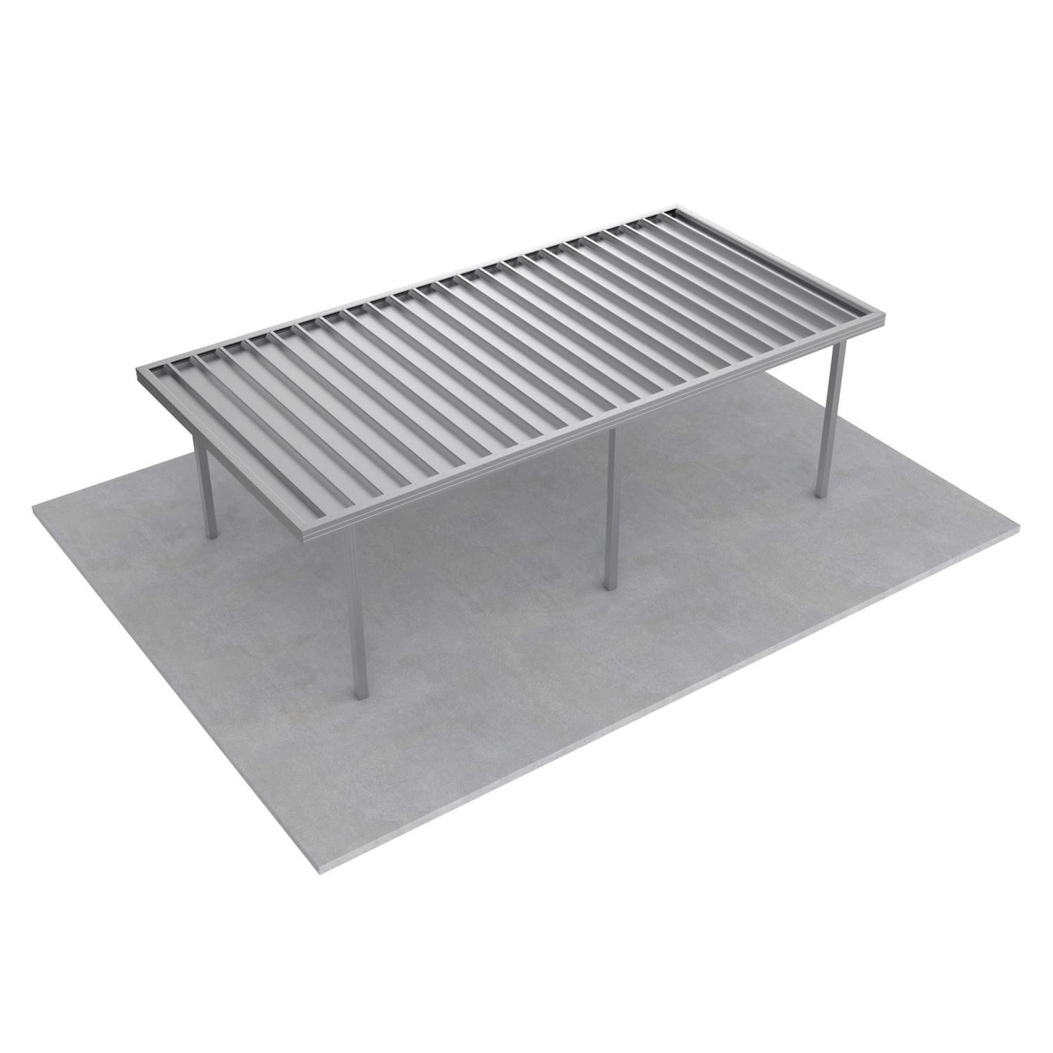 Single Carport L: 7250mm, W:3600mm, H:2100mm Zinc