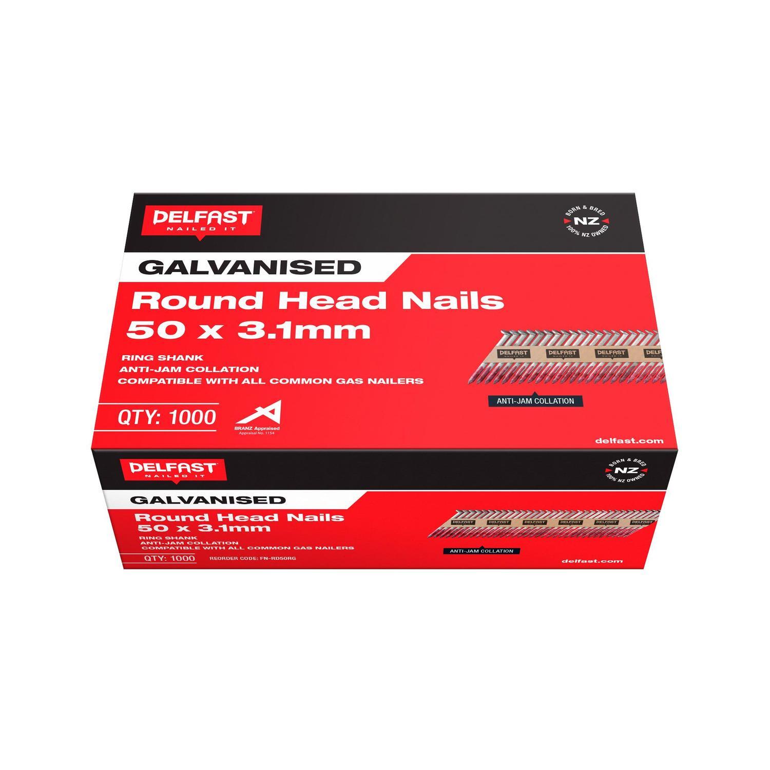 Roundhead collated nails