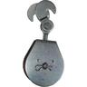Pulley Block with Double Swivel Hook 75mm Zinc Plated