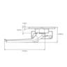Avon Timber Window Handle Left-Hand Face Fix  107mm Florentine Bronze