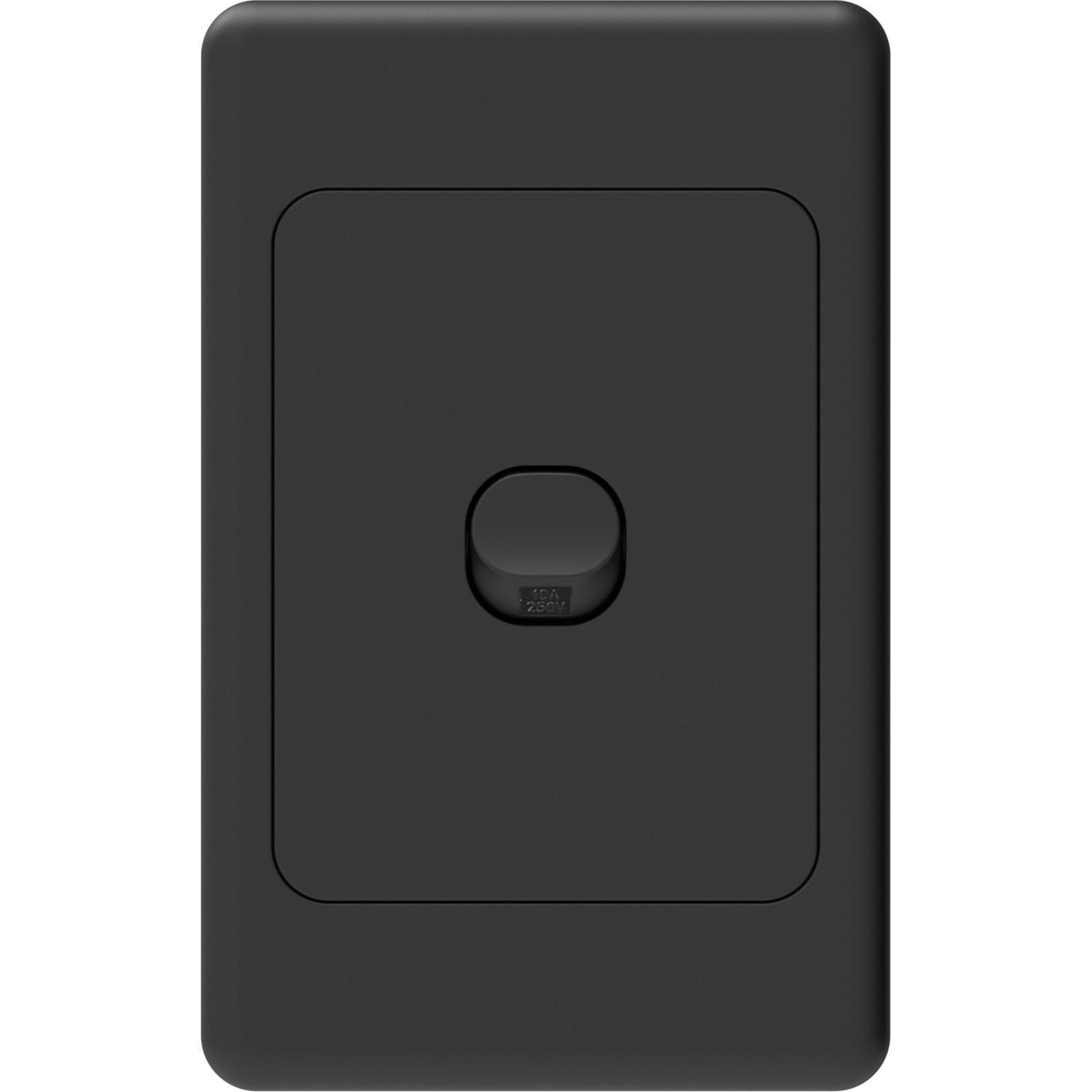 Light Switch 250 Volt Black